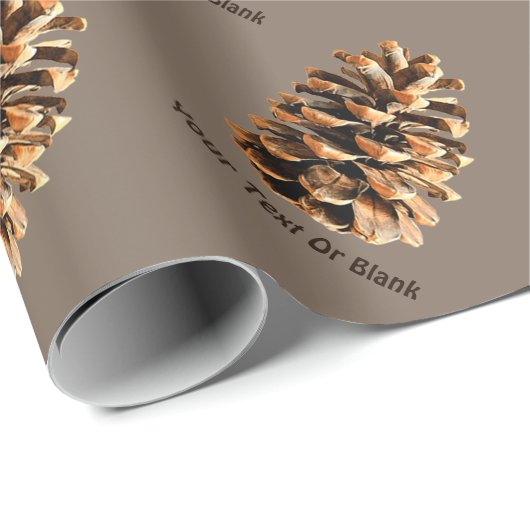 Pine Cone Geschenkpapier (Rolleneckpunkt)