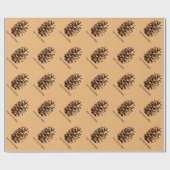 Pine Cone Geschenkpapier (Flach)