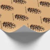 Pine Cone Geschenkpapier (Ecke)