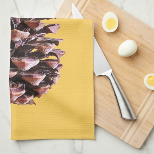 Pine Cone Geschirrtuch (Viertel Falte)