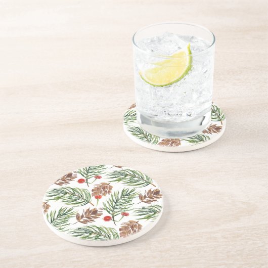 Pine Cone Getränkeuntersetzer (Seite)