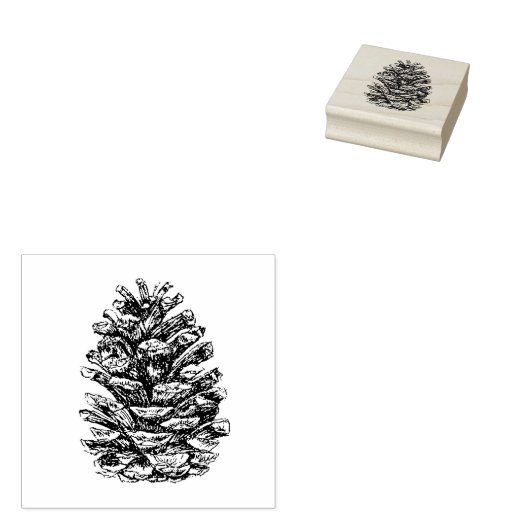 Pine Cone Gummistempel (Stempel)