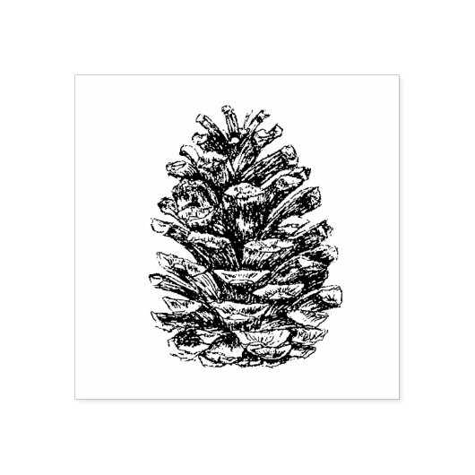Pine Cone Gummistempel (Prägung)