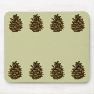Pine cone Illustration Mousepad