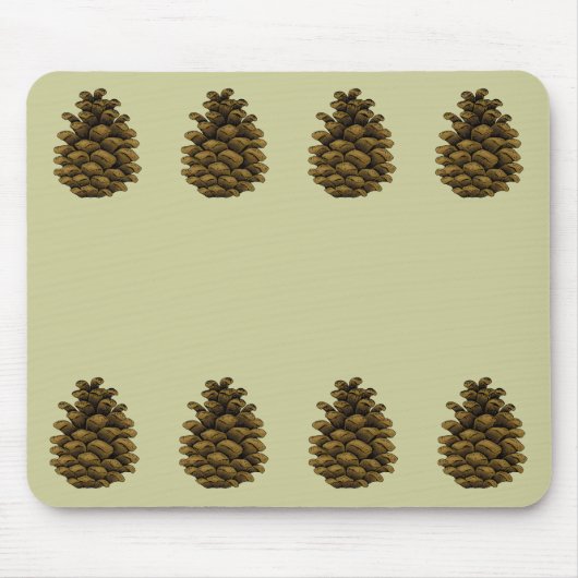 Pine cone Illustration Mousepad (Vorne)