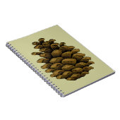 Pine cone Illustration Notizblock (Rechte Seite)