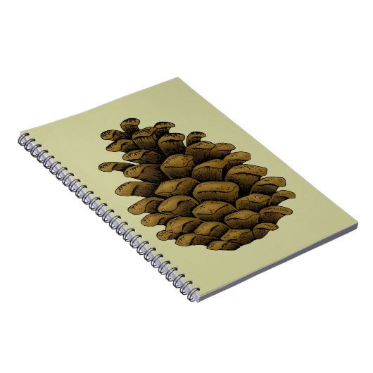 Pine cone Illustration Notizblock (Rechte Seite)