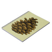 Pine cone Illustration Notizblock (Linke Seite)