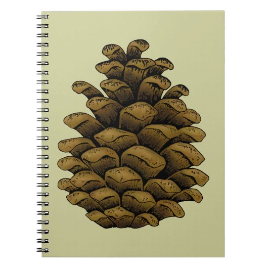 Pine cone Illustration Notizblock (Vorderseite)