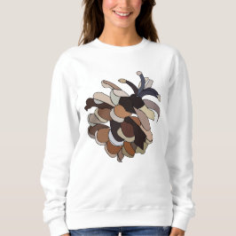 Pine Cone Illustration Sweatshirt