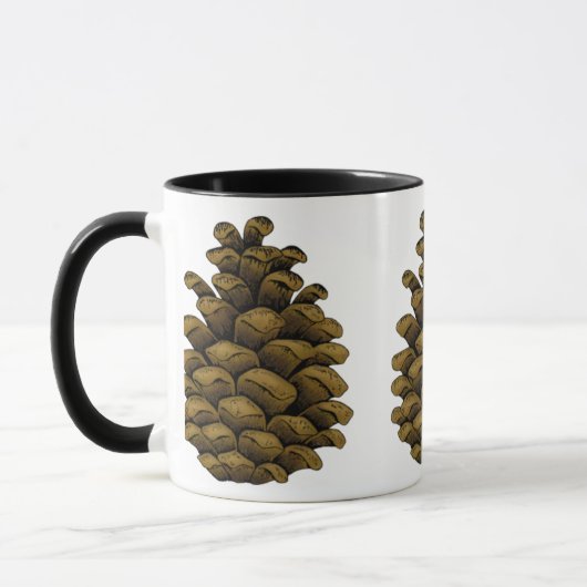 Pine cone Illustration Tasse (Links)
