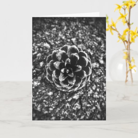 Pine Cone Karte (Gelbe Blume)