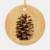 Pine Cone Keramik Ornament (Vorne)