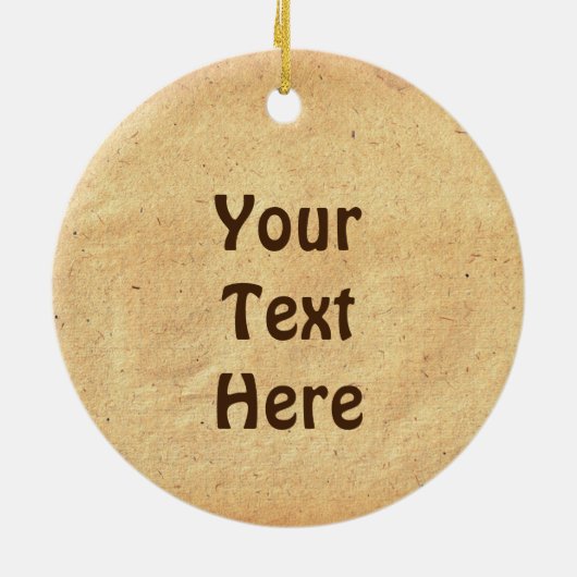 Pine Cone Keramik Ornament (Hinten)