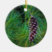 Pine Cone Keramik Ornament (Vorne)