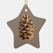 Pine Cone Keramikornament (Links)