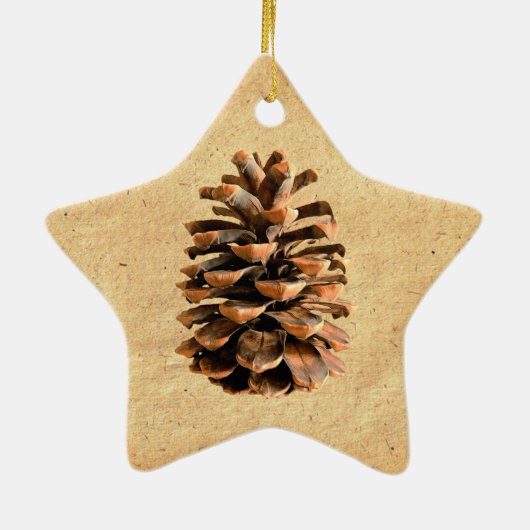 Pine Cone Keramikornament (Hinten)