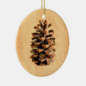 Pine Cone Keramikornament (Rechts)