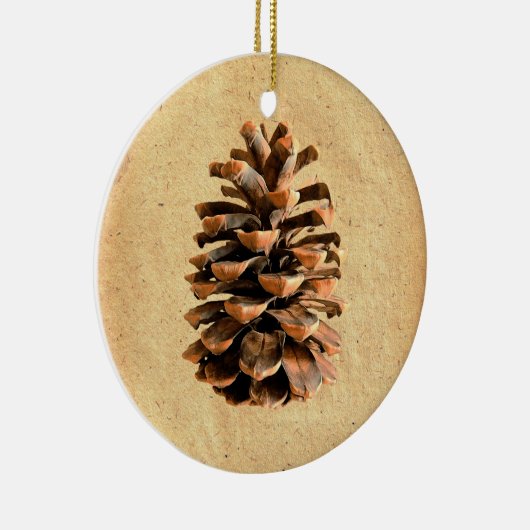 Pine Cone Keramikornament (Rechts)