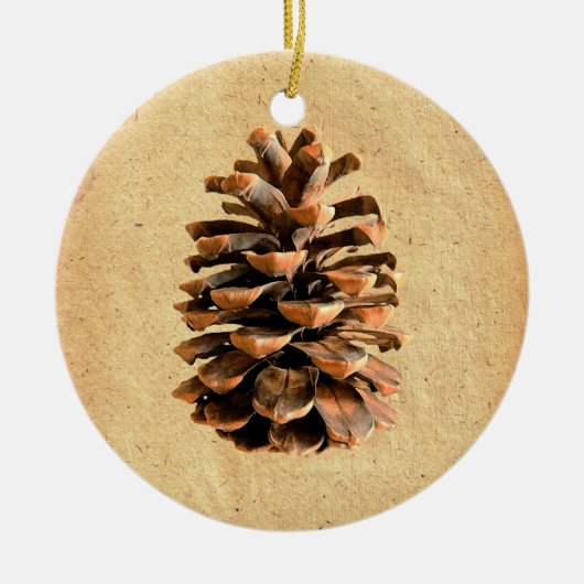 Pine Cone Keramikornament (Vorne)