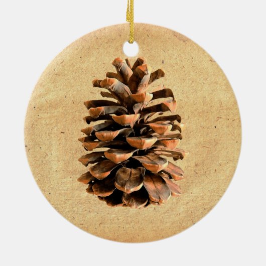 Pine Cone Keramikornament (Hinten)