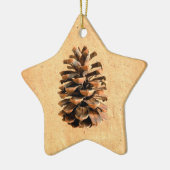 Pine Cone Keramikornament (Links)