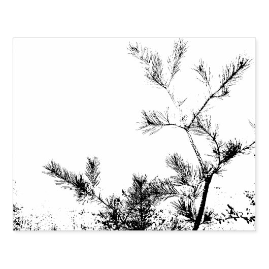 Pine Cone limbs Design Gummistempel (Prägung)