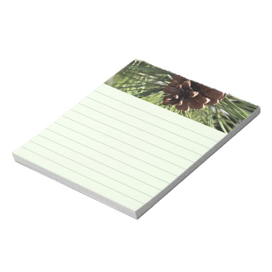 Pine Cone LIned Notepad Notizblock (Rotiert)