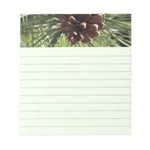 Pine Cone LIned Notepad Notizblock