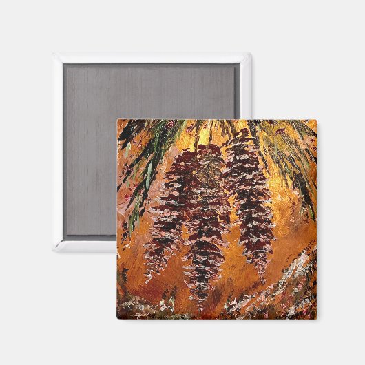 Pine Cone Magnet (Vorderseite/Rückseite)