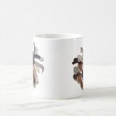 Pine Cone Moderne Natur Kaffeetasse (Mittel)