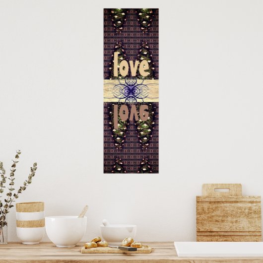 Pine Cone Monogram Shishka Poster (Küche)