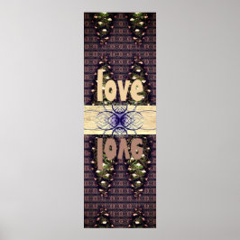 Pine Cone Monogram Shishka Poster