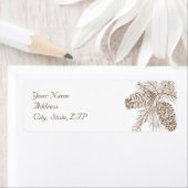 Pine Cone Nature Wedding Rücksendeadresse (Insitu)