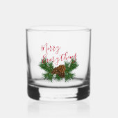 Pine Cone Needles Merlin Alles Kunst und Kultur Whiskyglas (Vorderseite)