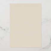 Pine Cone Off White Wedding Foil Einladung (Rückseite)