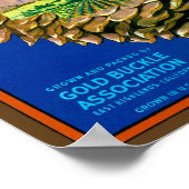 Pine Cone Orange Poster (Ecke)