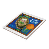 Pine Cone Orangen Fliese (Seite)