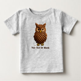 Pine Cone Owl Baby T-shirt