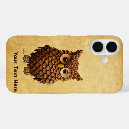 Pine Cone Owl Case-Mate iPhone Hülle (Rückseite (Horizontal))