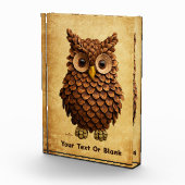 Pine Cone Owl Fotoblock (Rechts)