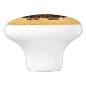 Pine Cone Owl Keramikknauf (Seitenansicht)