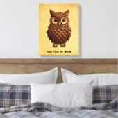 Pine Cone Owl Leinwanddruck (Insitu (Schlafzimmer))