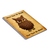 Pine Cone Owl Notizblock (Rechte Seite)