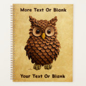 Pine Cone Owl Planer (Vorderseite)