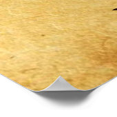 Pine Cone Owl Poster (Ecke)