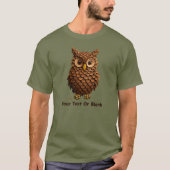 Pine Cone Owl T-Shirt (Vorderseite)