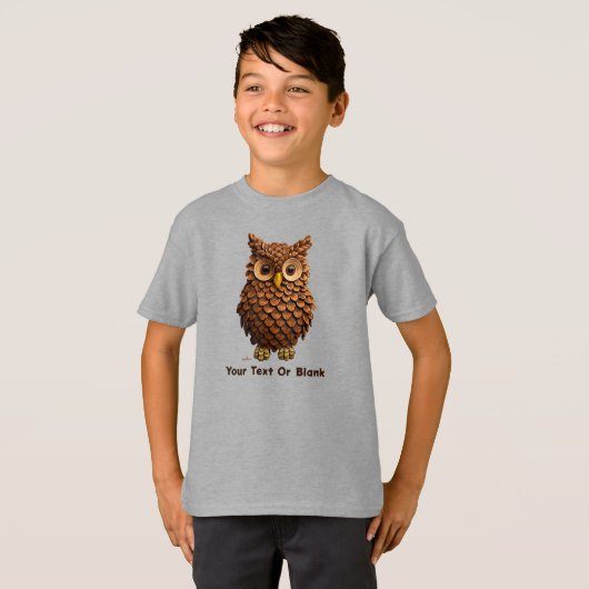 Pine Cone Owl T-Shirt (Vorne ganz)