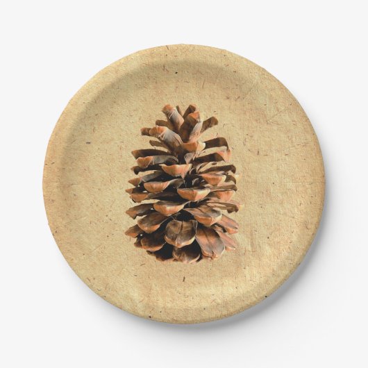 Pine Cone Pappteller (Vorderseite)