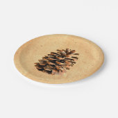 Pine Cone Pappteller (Schrägansicht)